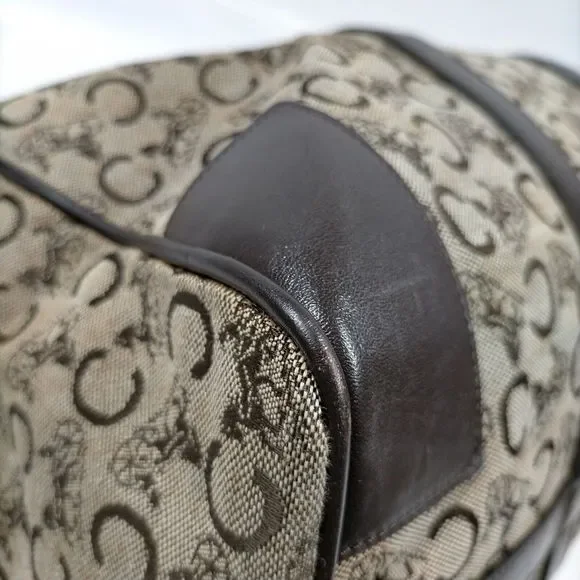 Celine Hand Bag Brown Canvas #72189C76 - Picture 6 of 9